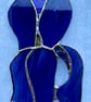 Stained glass iris - purple with white wispy petals - Image 3