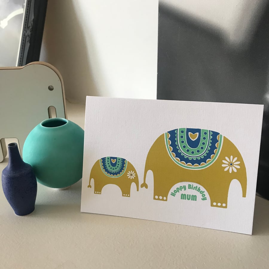 'Little Elephants' card