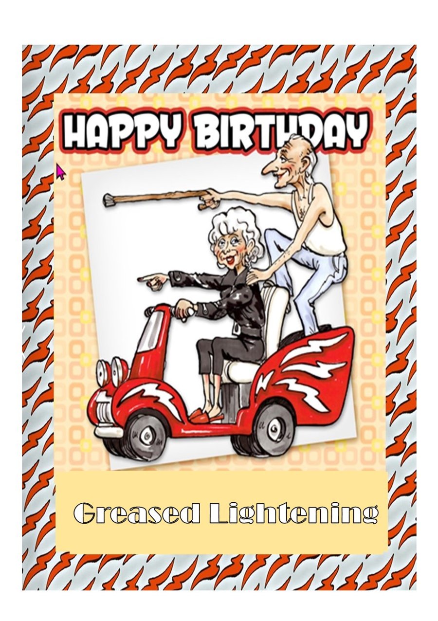 Senior movie memories Grandad's birthday  card with humour.