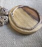 Upcycled Round Wood Pendant & Swinging Steel Ring Wood Jewellery - Image 6