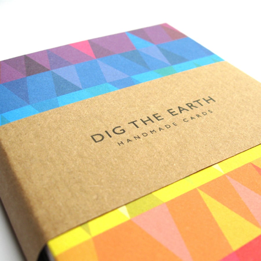 Set Of Eight Handmade Eco Greetings Cards