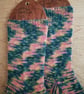 Socks, hand knitted, SMALL, adult size 4-5 - Image 3