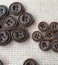 7 8" 22.4mm 36L Bark, Wood effect Buttons - Image 8