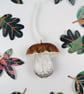 Porcini hanging ornament, mushroom decoration for Christmas tree. - Image 1