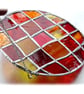 Sun Spot Stained Glass Handmade Patchwork Ring - Image 5