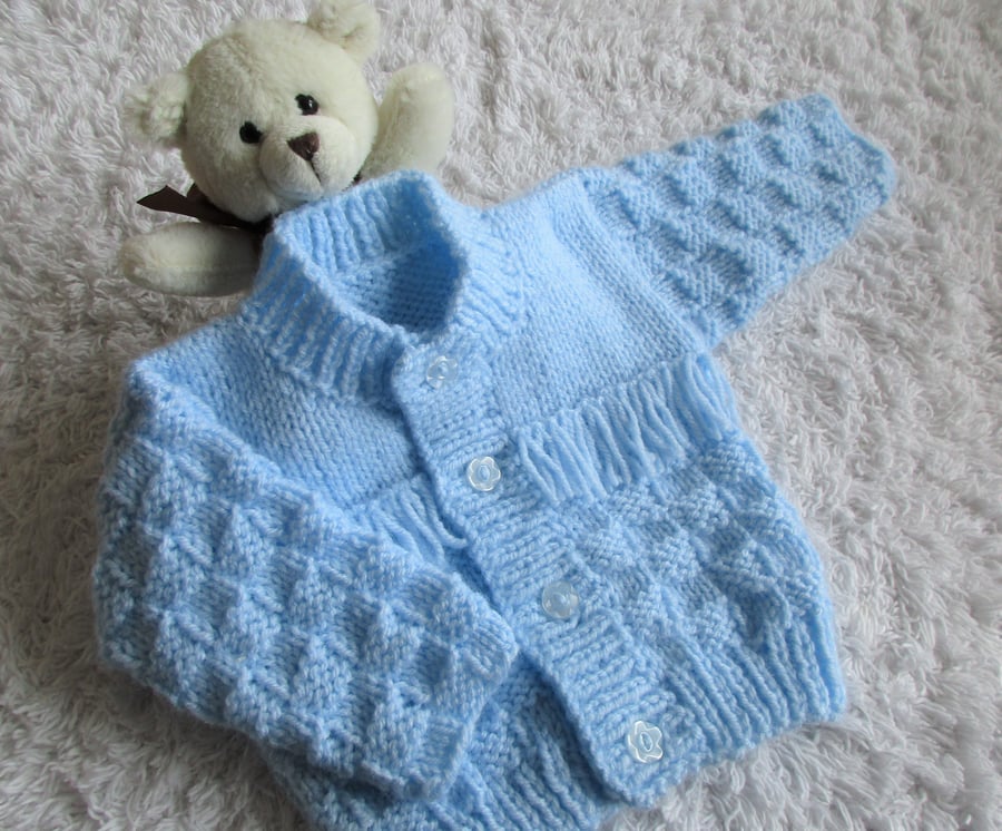 16" Baby Boys Aran Cardigan