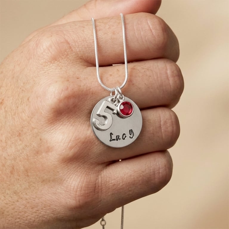 5th Birthday Gift - Personalised Necklace - Daughter Sister Granddaughter Niece