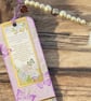 Hydrangea Floral Bookmark with Beaded Tassel – Handmade Gift for Readers - Image 6
