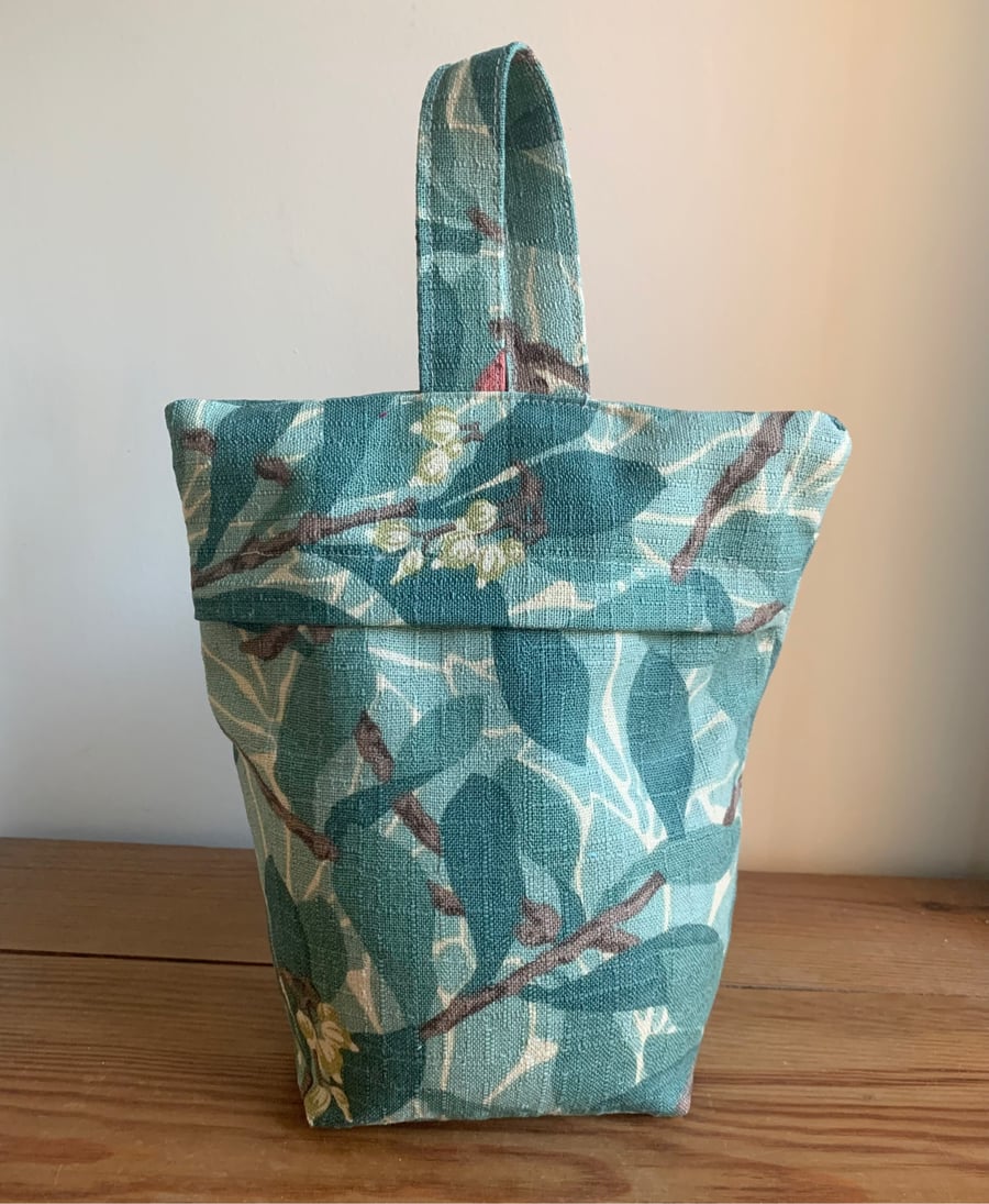 Reclaimed William Morris print door stop