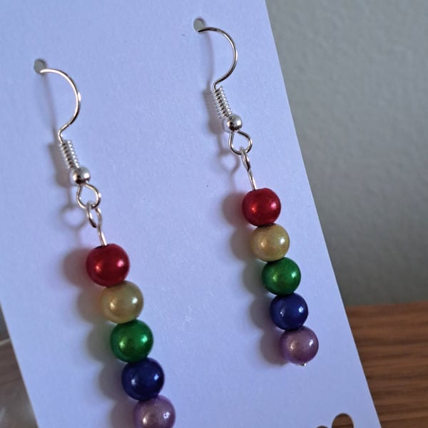 Rainbow Drop Earrings