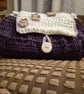 Handmade Purple haze bubble Crochet bag useful for toiletries or make-up - Image 3