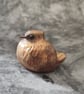 Little Bird Sculpture, Russet Gold Baby Fledgling Ornament - Image 4