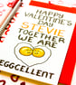 Funny Valentine's Personalised Card, Personalized Egg Valentine's Card - Image 7