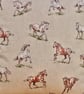 Feature Cushion: Horses design 17" (43cm), Handmade Throw Pillow - Image 3