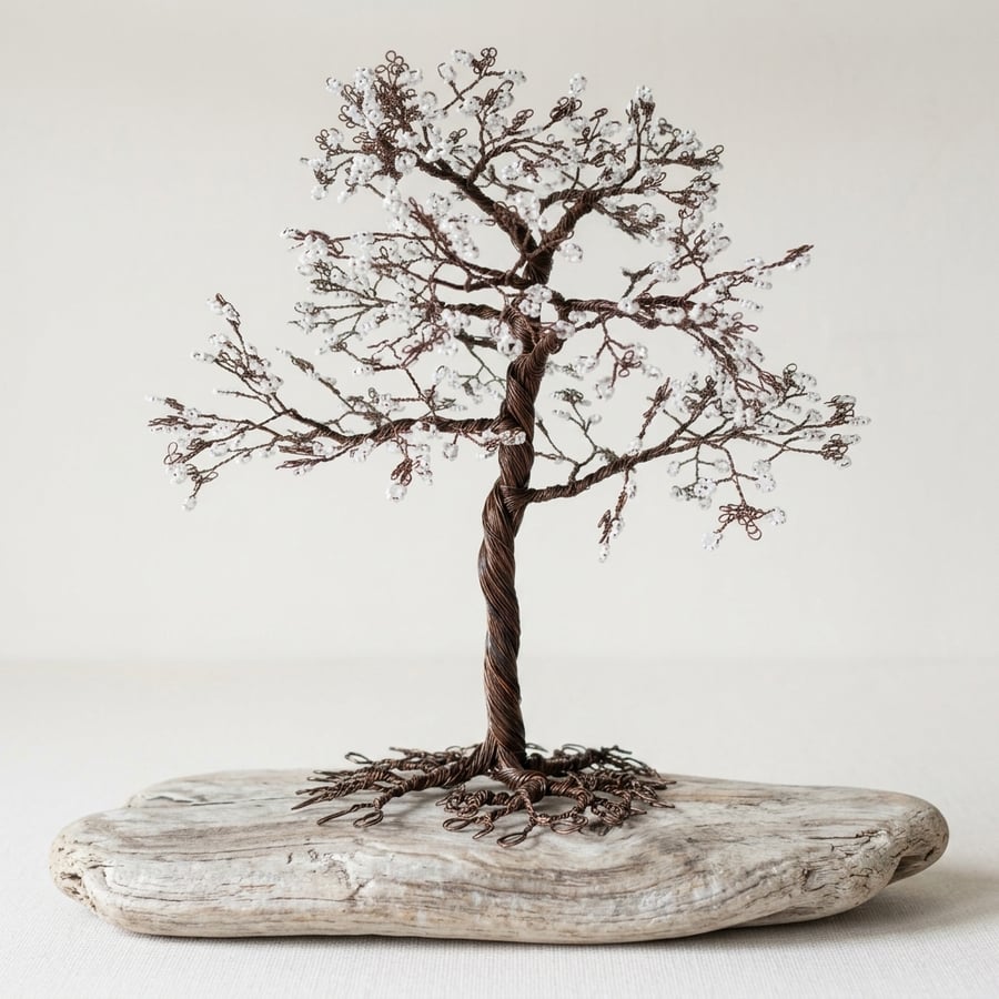Wire Winter Tree Sculpture