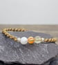 Hormonal Balance, PCOS Bracelet - Citrine, Moonstone, Carnelian - Image 1