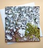 Greetings card - blank - Lichen and Moss