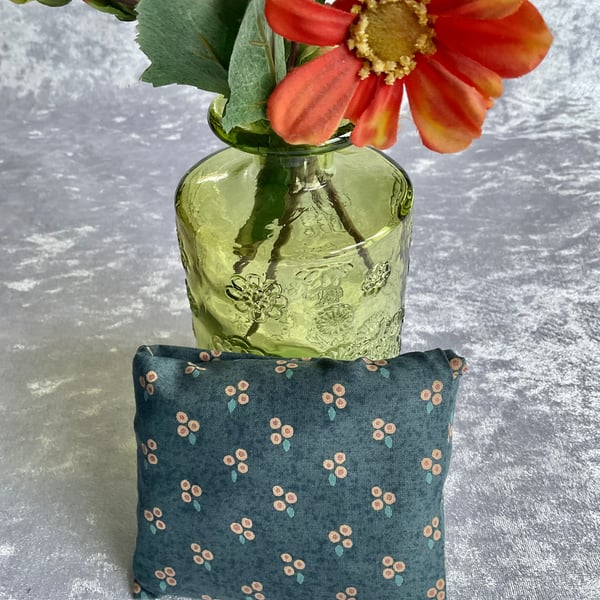 ECO COTTON FOLD AWAY POCKET SHOPPING BAG REUSABLE GIFT in DENIM BLUE