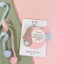 Pink Peter Rabbit bunny birthday rosette