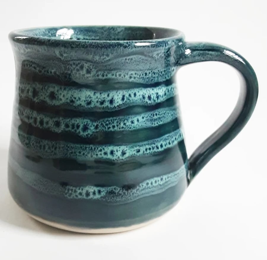 Story Sky Glazed Mug - Hand Thrown Stoneware Ceramic Mug 