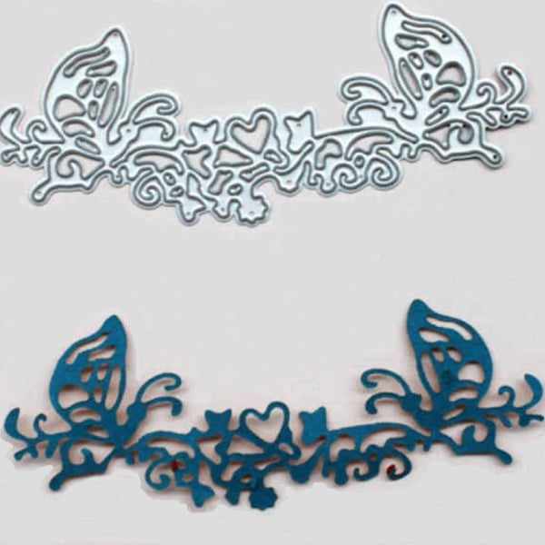 NEW 'Delicate Butterfly Heart Edge' Craft Cutting Die