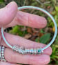 Silver and opal bangle  No Worries Bangle - Image 3