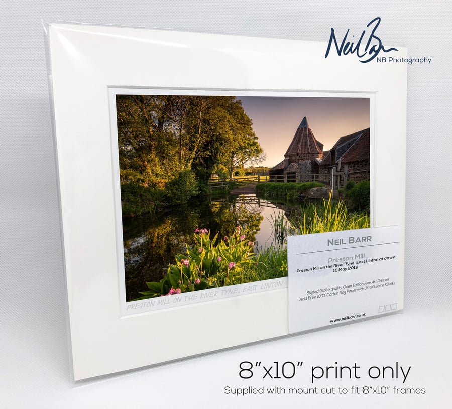 Preston Mill East Linton Scotland - A5 (10" x 8") Unframed Print