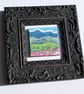 The Storm over the Hills - Original miniature collage. Framed  - Image 7