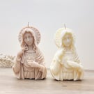 Mother Mary Christian Candle - Holy Madonna Christmas Candle Catholic Gift