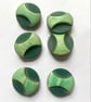 2cm Green Vintage buttons with shank 