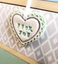 Summer seconds Small Ceramic heart decoration Swear words  - Image 3