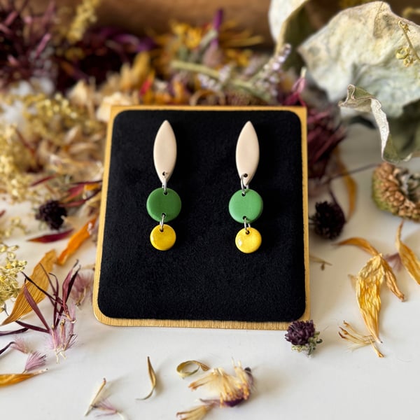 Fresh Autumn Elongated Tier Earrings 