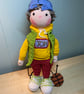Crocheted Boy Doll. Amigurumi Doll for Collectors over 14. Basketball Player. - Image 1