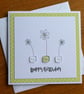 Daisies Birthday Card - Spring Green - Image 1