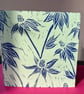 Hand-Printed Floral Linocut Card 