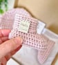 Hello World Crochet Baby Hat and Booties Set - Keepsake Gift - Image 6