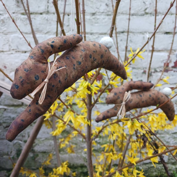 Leaping Hare Rustic Decoration