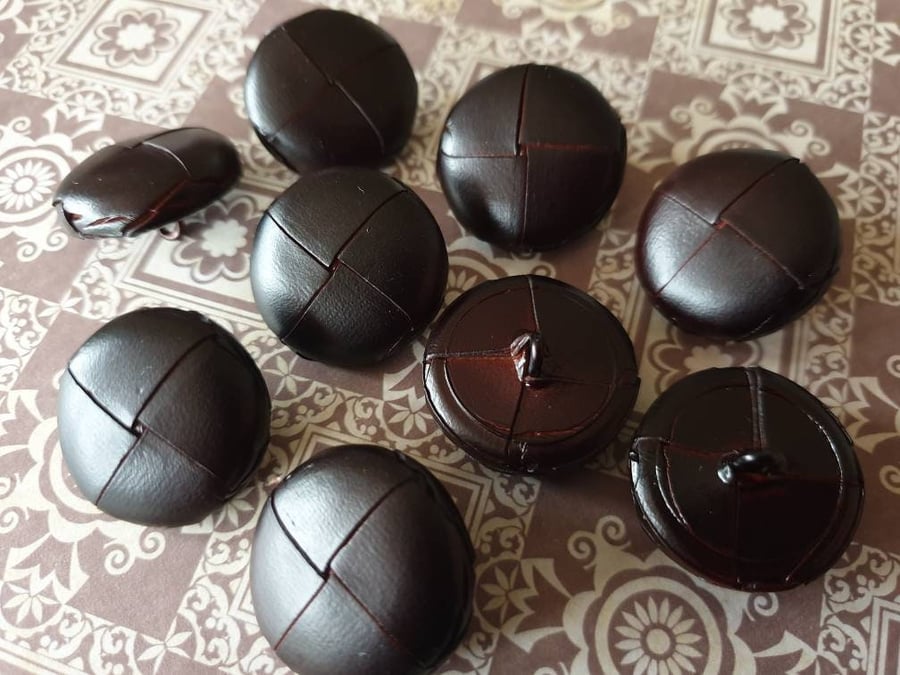 1" 25mm 40L REAL LEATHER BROWN 