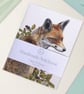 Handmade Fox Notebook - Small Notepad for To Do Lists, Journalling and Notes - Image 1