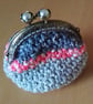 Crocheted coin purse