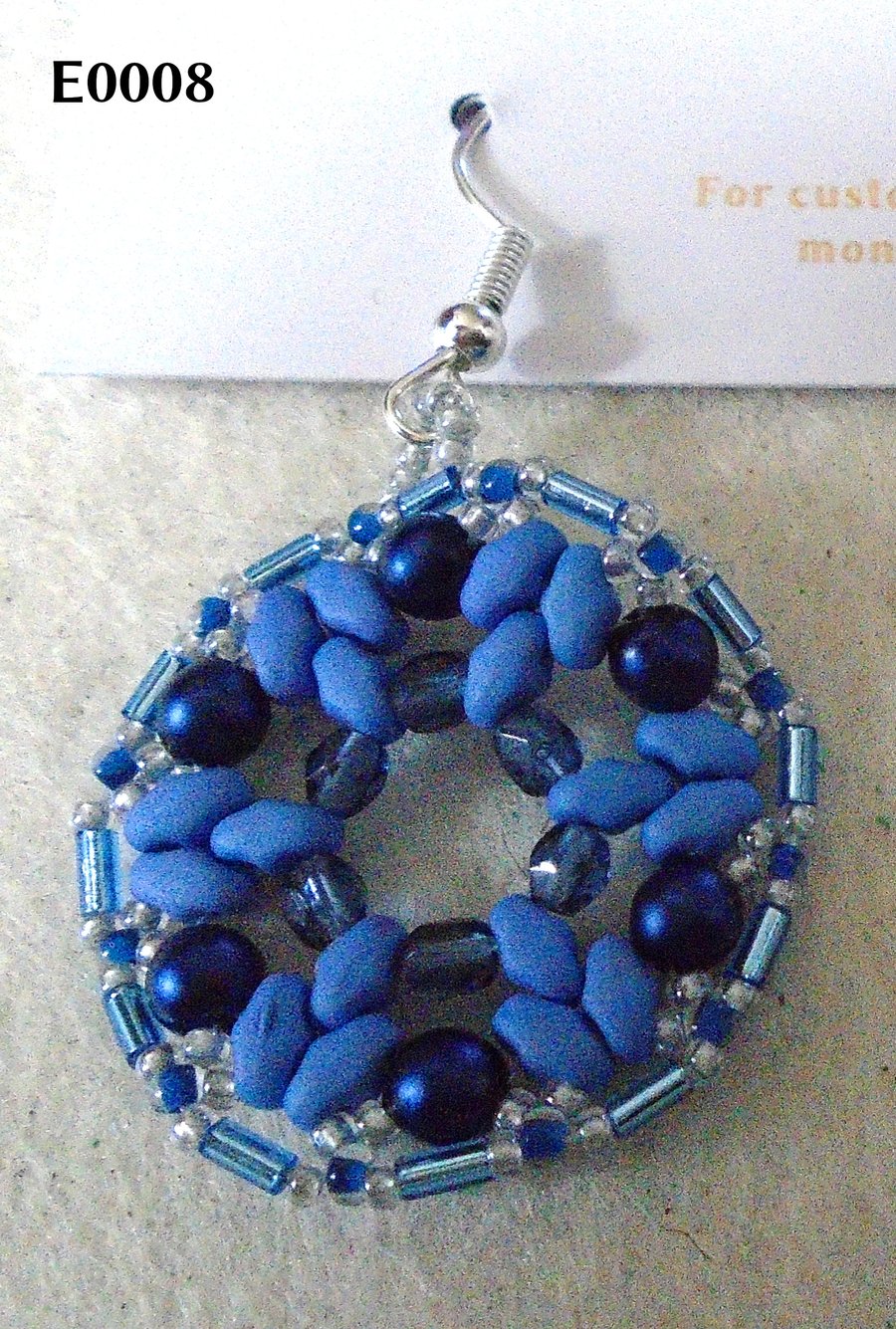 1920s-style bead earrings (customisable)