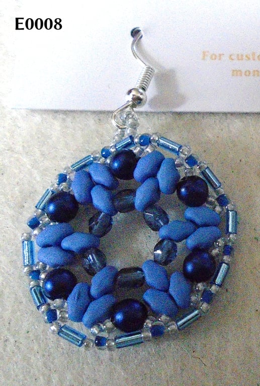 1920s-style bead earrings (customisable)