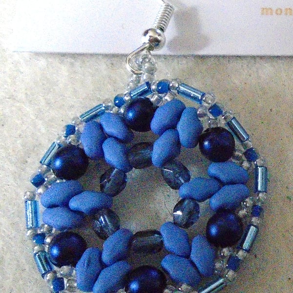 1920s-style bead earrings (customisable)