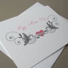 mothers day card (retro swallows and heart) 