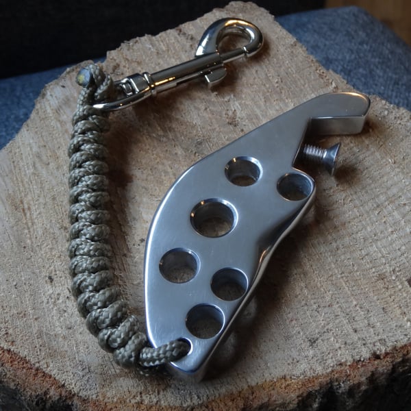 A unique hand crafted bottle opener