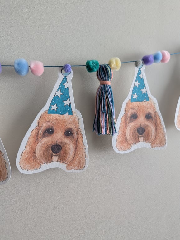 Cavapoo Birthday Bunting