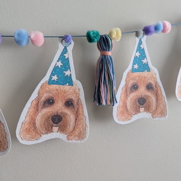 Cavapoo Birthday Bunting