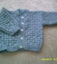 18 inch Blue Round Neck Cardigan - Image 1