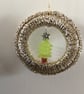 Christmas Decoration in Gold with a Beaded Tree  - Image 1