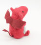 Woolly Dragon - Needle Felted Handmade Decoration - Image 5